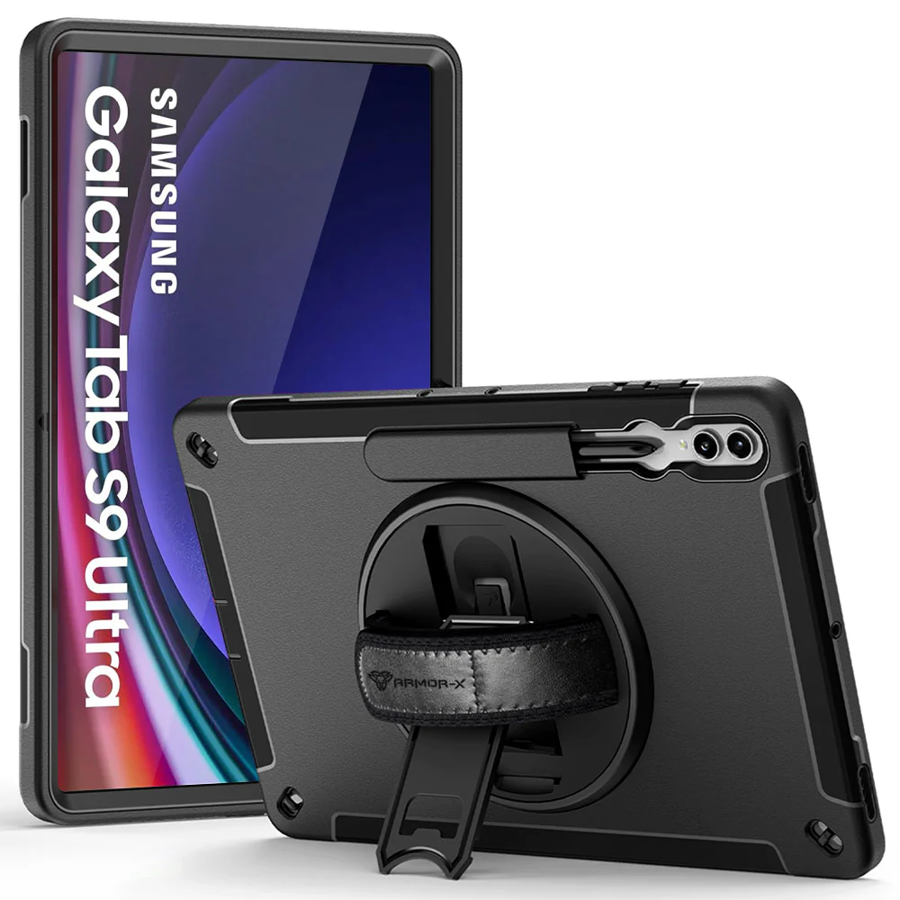 rin-ss-x910-samsung-galaxy-tab-s9-ultra-sm-x910-x916-rainproof-military-grade-rugged-case-with-hand-strap-and-kick-stand