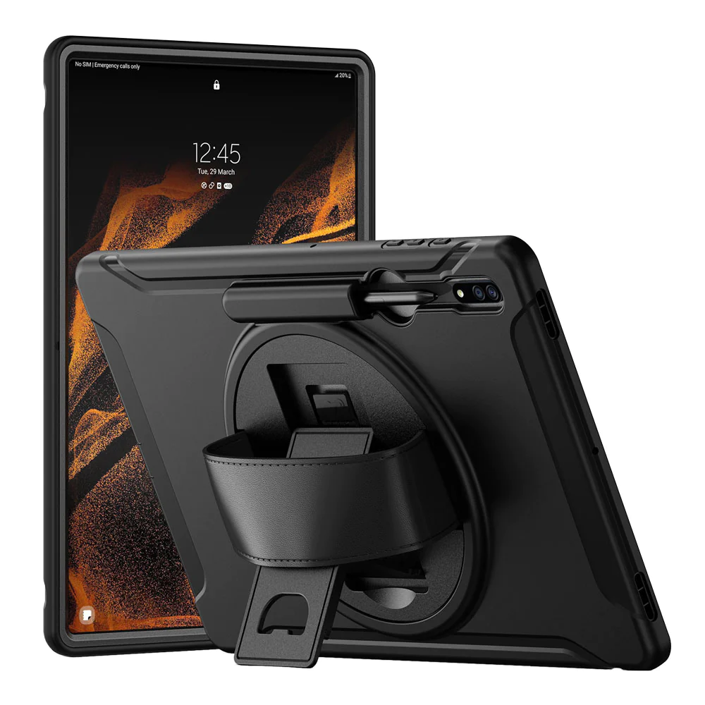 rin-ss-x900-samsung-galaxy-tab-s8-ultra-sm-x900-x906-rainproof-military-grade-rugged-case-with-hand-strap-and-kick-stand