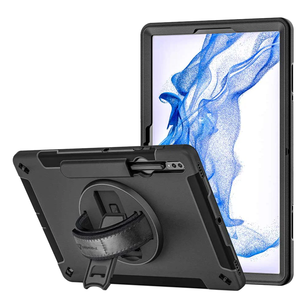 rin-ss-x800-samsung-galaxy-tab-s8-s8-plus-sm-x800-x806-s7-s7-fe-rainproof-military-grade-rugged-case-with-hand-strap-and-kick-stand